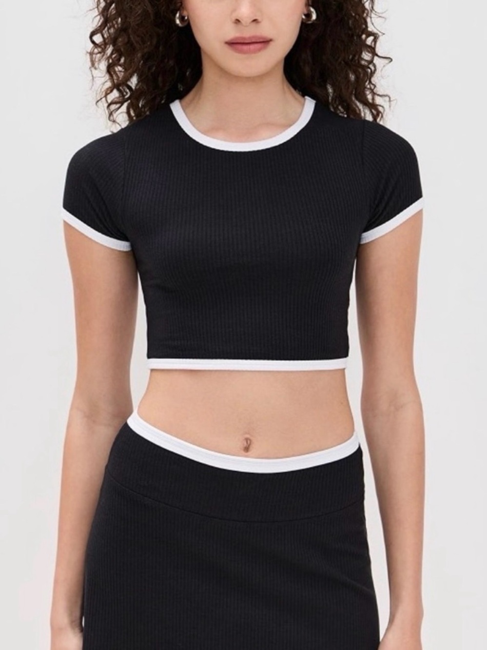 Year of Ours Ringer Tee (Large) & Hailey Skirt (Small) Set